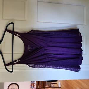 Torrid 00 purple cold shoulder top